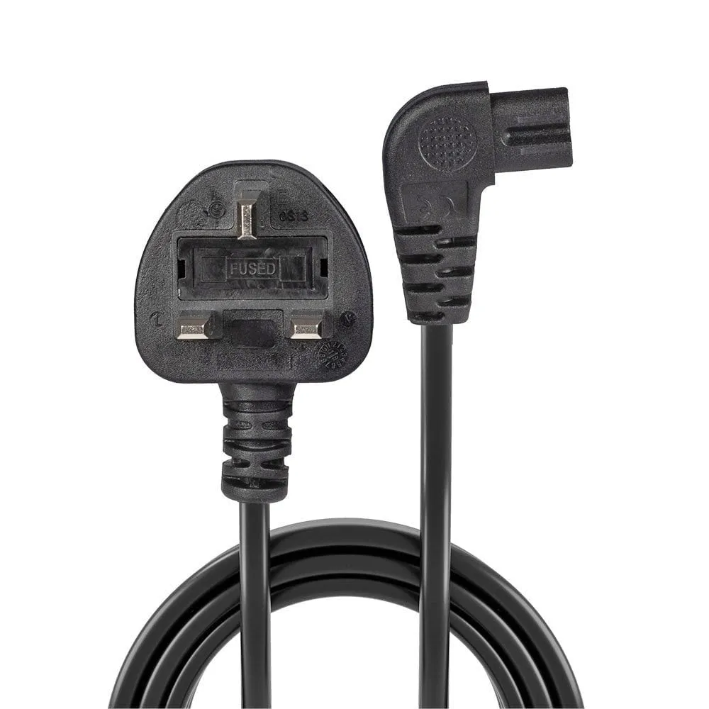 0.5M Mains Power Cable Uk 3 Pin Plug