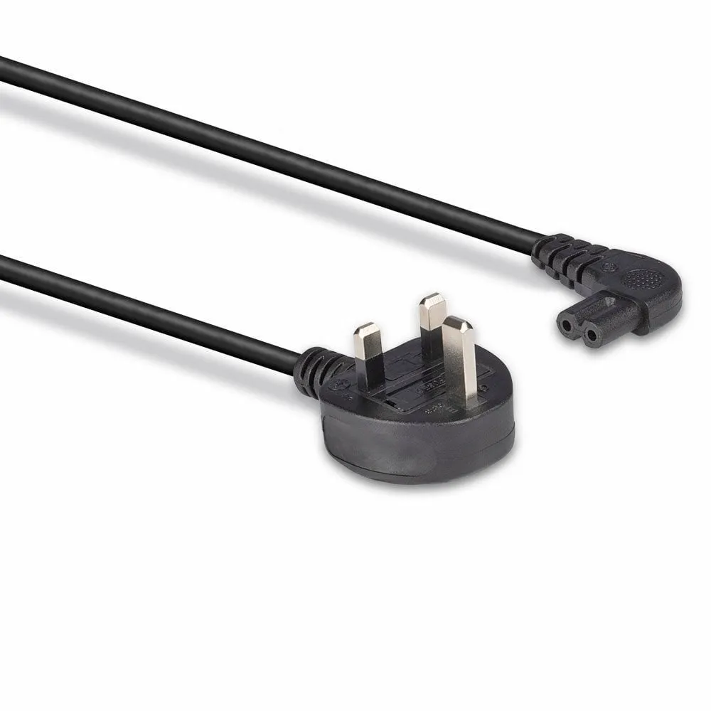0.5M Mains Power Cable Uk 3 Pin Plug
