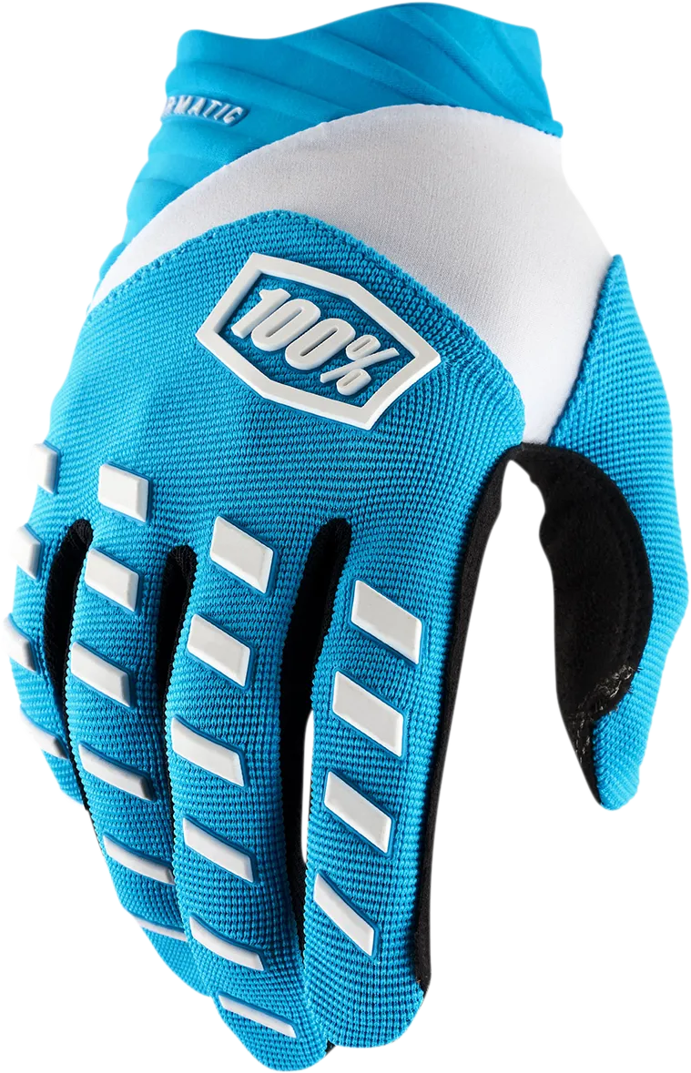 100% Airmatic Gloves - Blue - Large 10000-00007