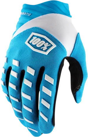 100% Airmatic Gloves - Blue - Large 10000-00007