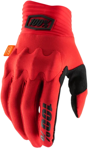 100% Cognito Gloves - Red//Black - Small 10014-00020