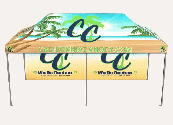 (10'x20') The HEADQUARTER Custom Canopies - Hex (Silver) Aluminum