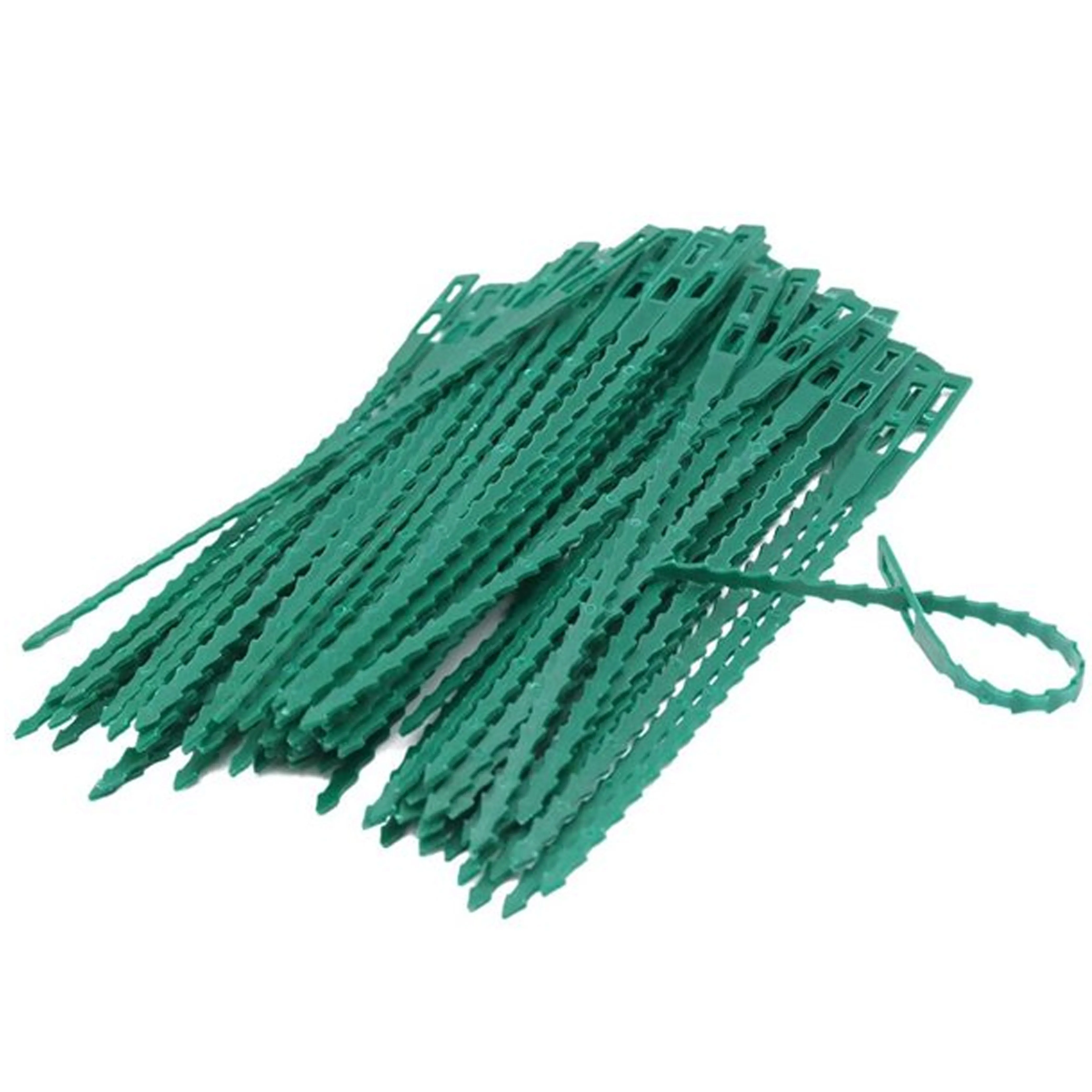 120 Plant Zip Cable Tie Adjustable Plastic Twist Cord Flexible Lock Gardening 7"