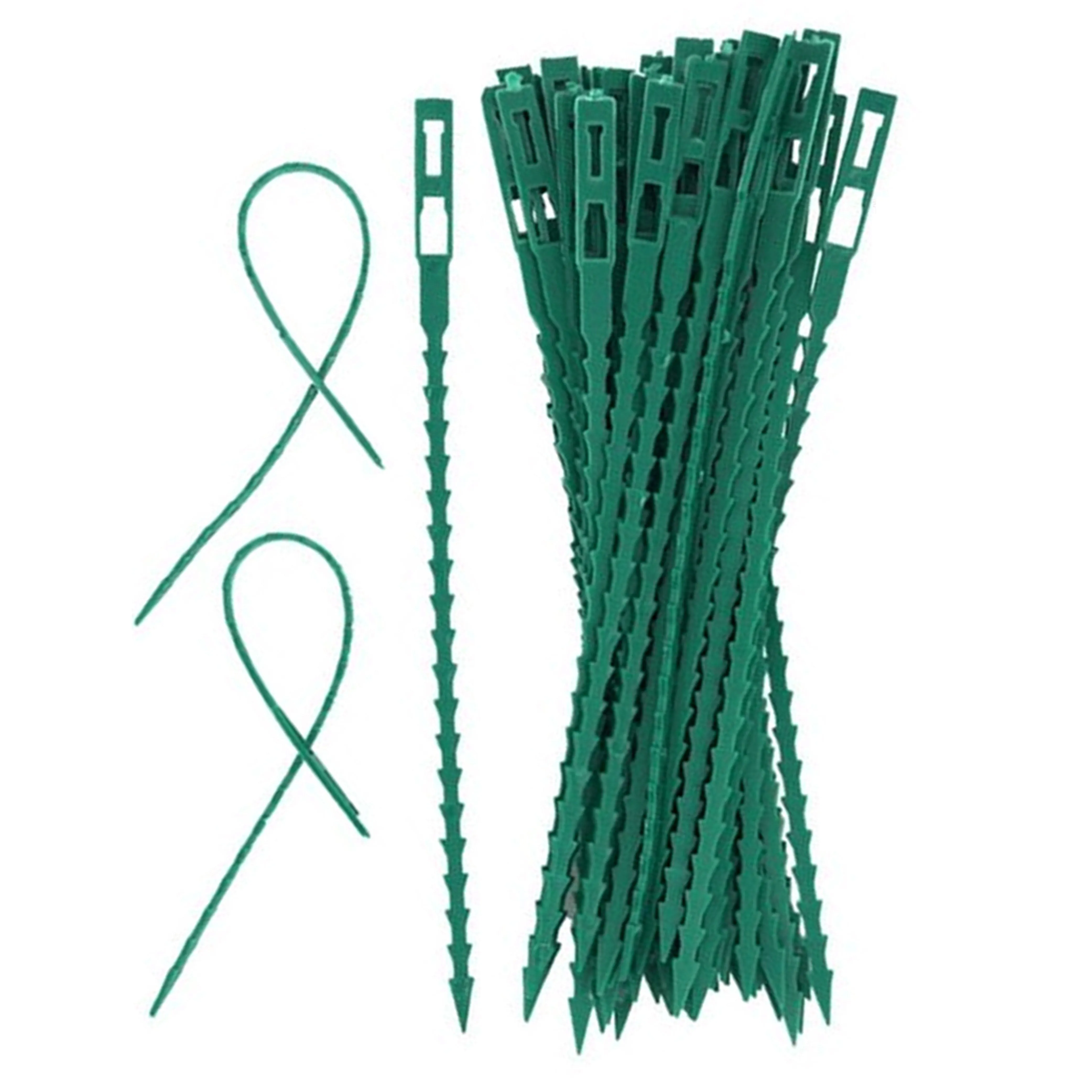 120 Plant Zip Cable Tie Adjustable Plastic Twist Cord Flexible Lock Gardening 7"
