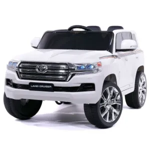 2025 Licensed Toyota 12V Land Cruiser Upgraded Ride On Car | Leather Seat | Small 2 Seater | Remote