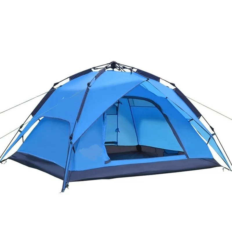 3-4 Person 4 Season Waterproof Family Tent Auto Fiberglass Frame