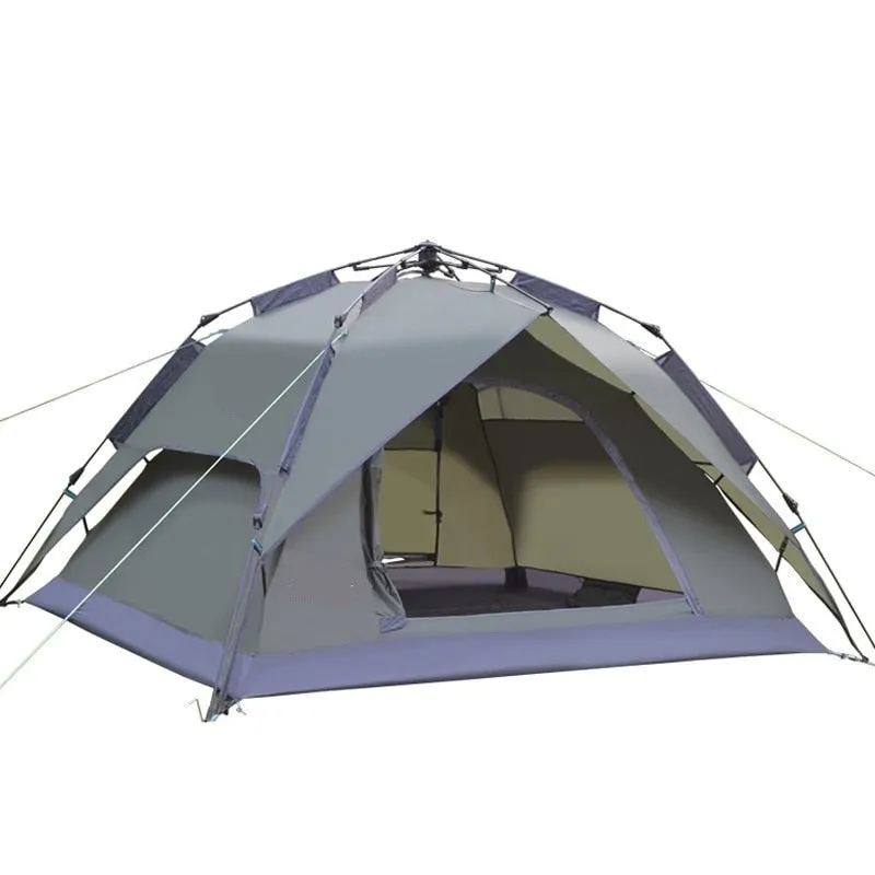 3-4 Person 4 Season Waterproof Family Tent Auto Fiberglass Frame