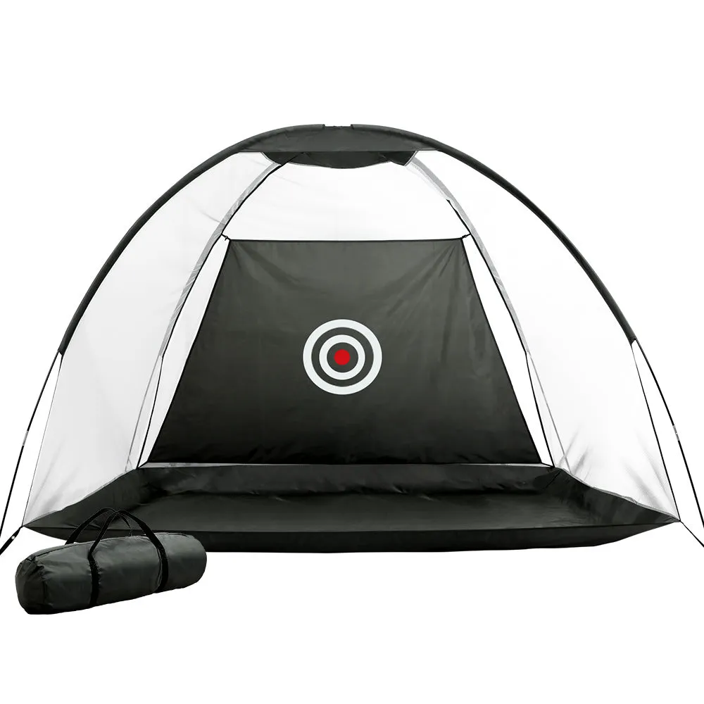 3M Golf Practice Net Tent - Portable Training Aid with Driving Target Mat, Soccer by Everfit
