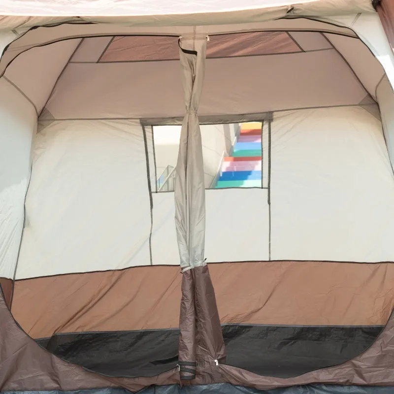 4-Person Blue Camping Tent with Vestibule, UV50  Protection, Water Resistant, Portable Carry Bag