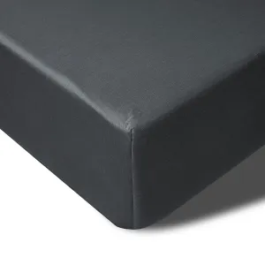 400TC Charcoal Bamboo Cotton Mega/Super Fitted Sheet | 50cm Wall | King