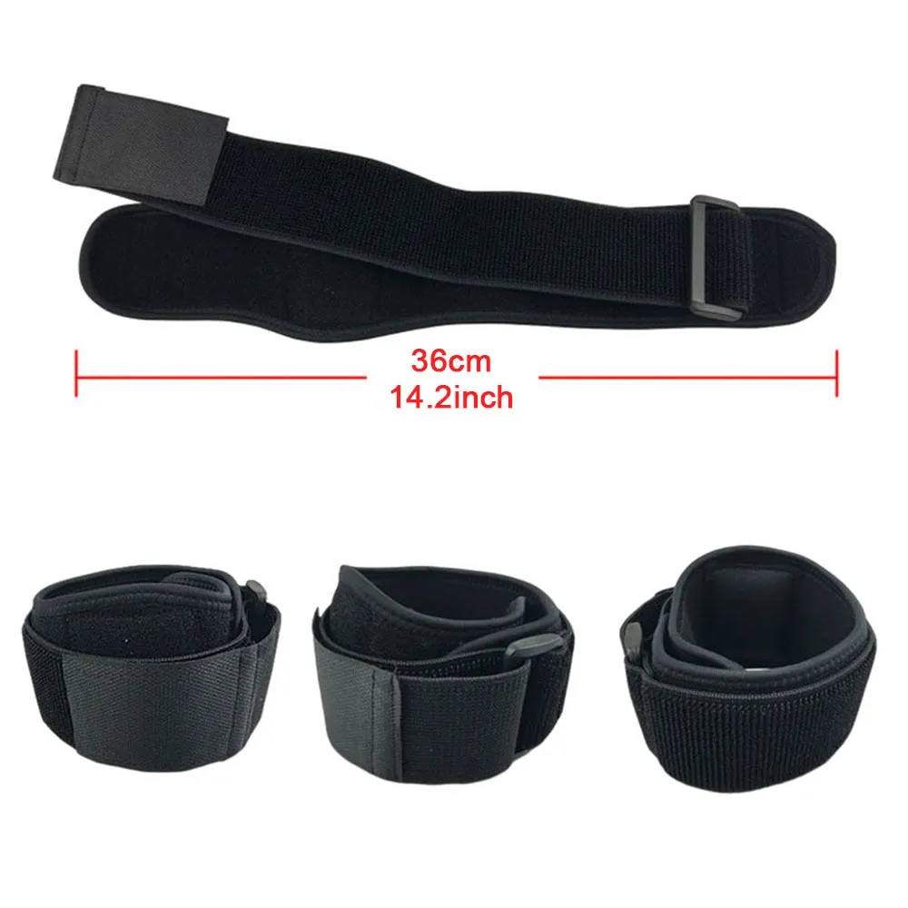 Adjustable Sports Compression Elbow Brace Straps with Gel Pad for Tennis Golfer Relieve