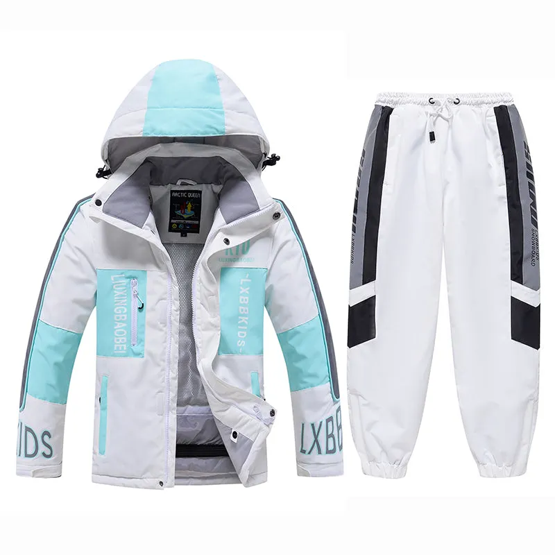 ARCTIC QUEEN Kids Reflective Extreme Ski Suit