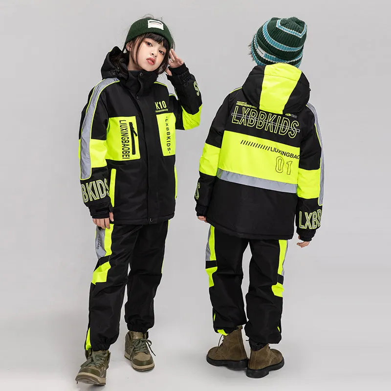 ARCTIC QUEEN Kids Reflective Extreme Ski Suit