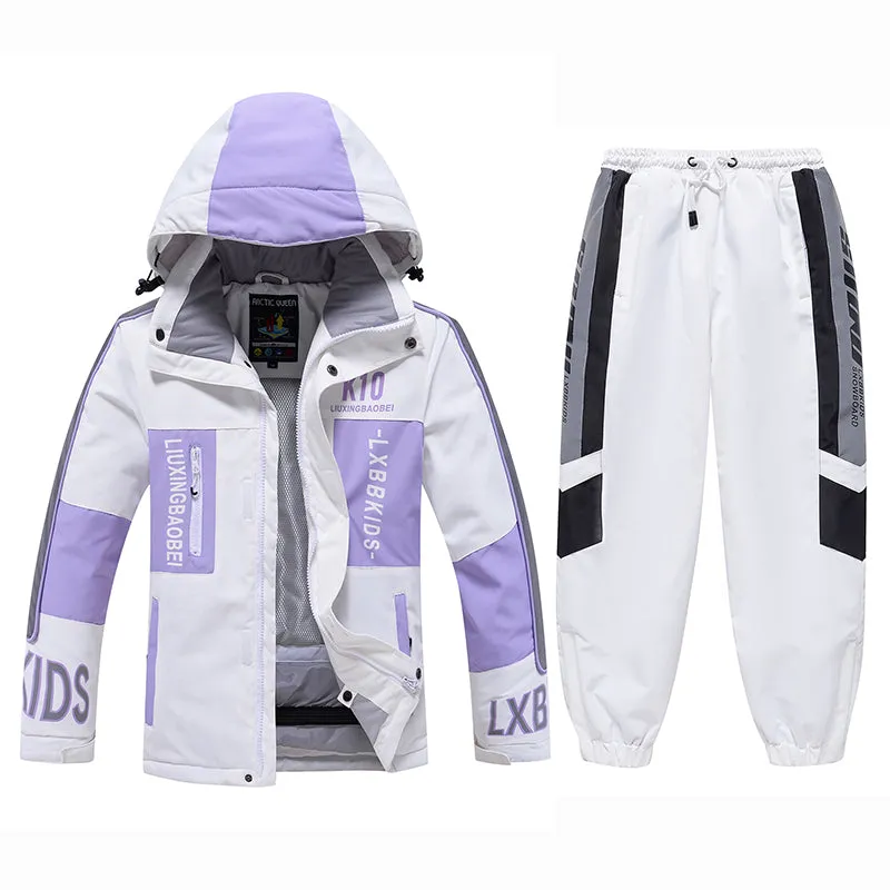 ARCTIC QUEEN Kids Reflective Extreme Ski Suit