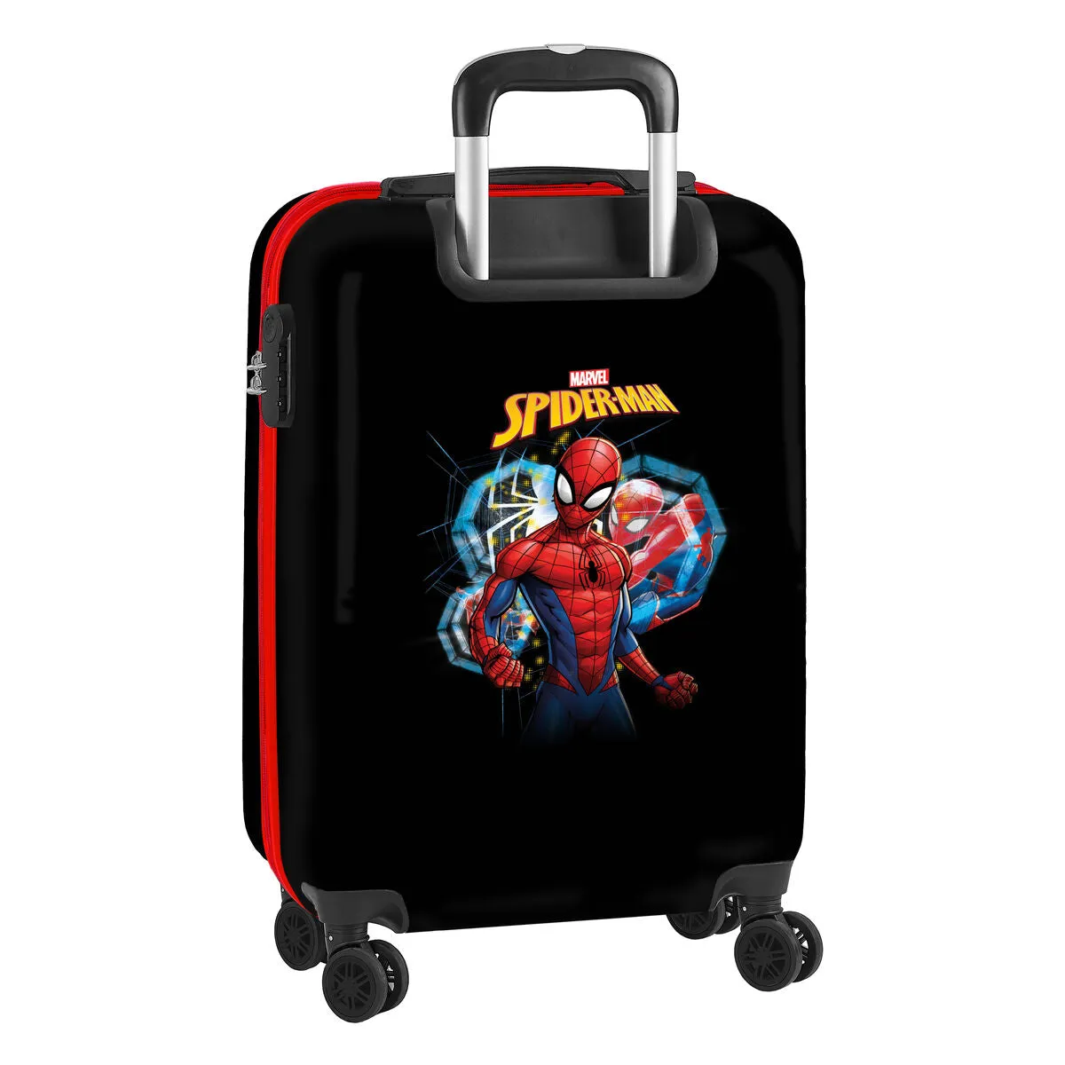 Cabin Suitcase Spiderman Hero Black 20 34 x 55 x 20 Cm