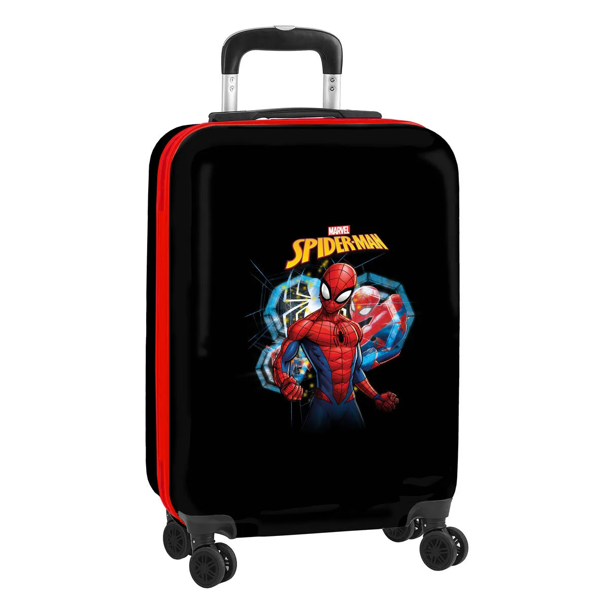 Cabin Suitcase Spiderman Hero Black 20 34 x 55 x 20 Cm