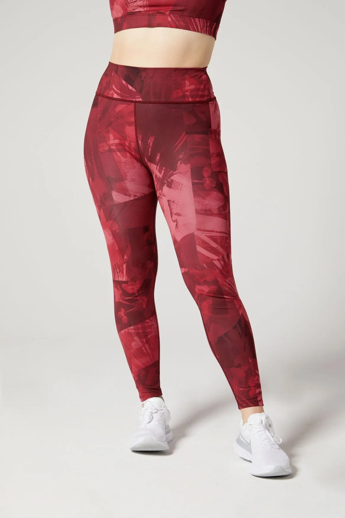 Camila Front Pocket Legging Magenta Fern
