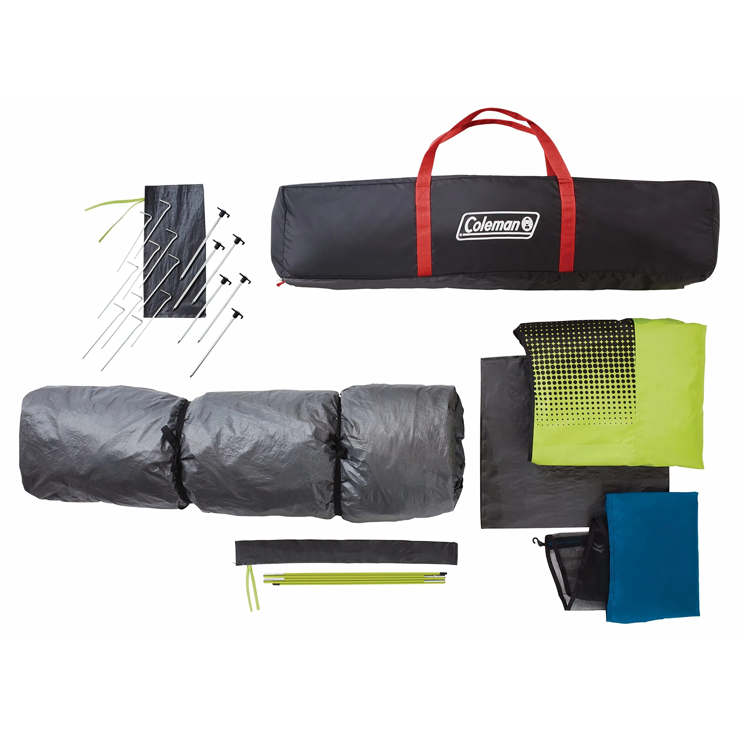 Coleman Camping Tent with Instant Setup, 4/6/8/10 Person Weatherproof Tent with Weathertec Technology, Double-Thick Fabric, and Included Carry Bag, Sets Up in 60 Seconds
