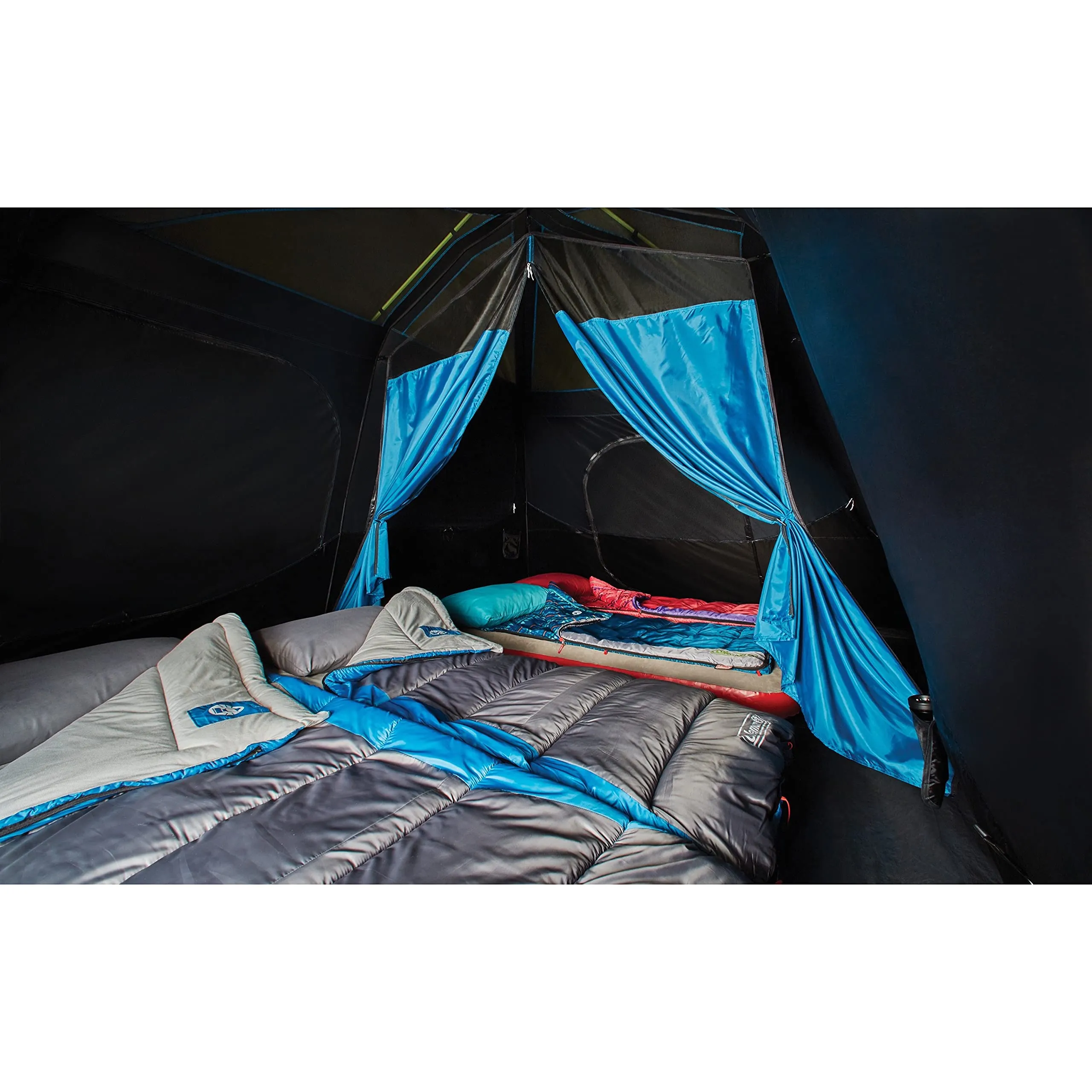 Coleman Camping Tent with Instant Setup, 4/6/8/10 Person Weatherproof Tent with Weathertec Technology, Double-Thick Fabric, and Included Carry Bag, Sets Up in 60 Seconds