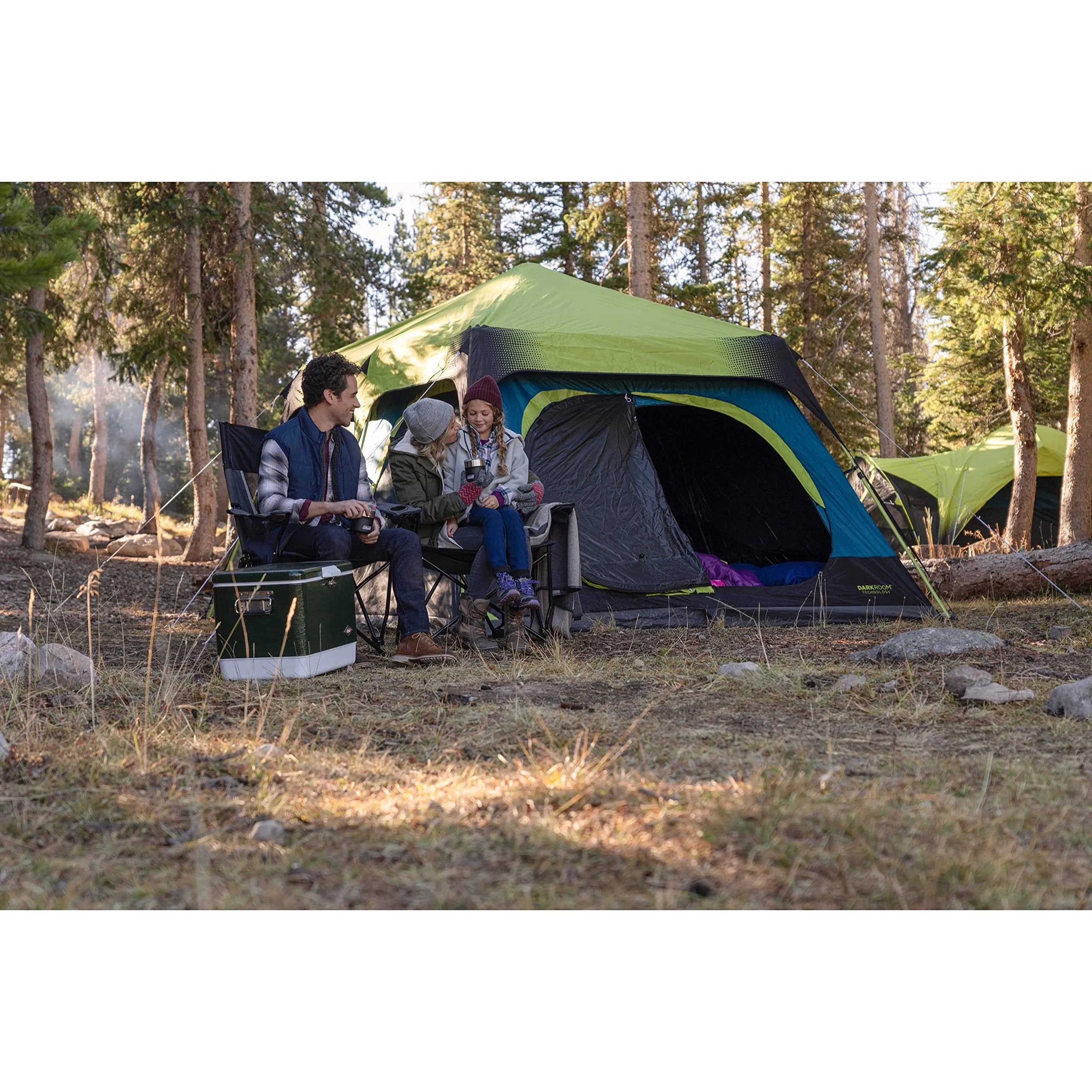 Coleman Camping Tent with Instant Setup, 4/6/8/10 Person Weatherproof Tent with Weathertec Technology, Double-Thick Fabric, and Included Carry Bag, Sets Up in 60 Seconds