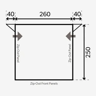 Dometic Rally PRO 260 300D Caravan Porch Awning