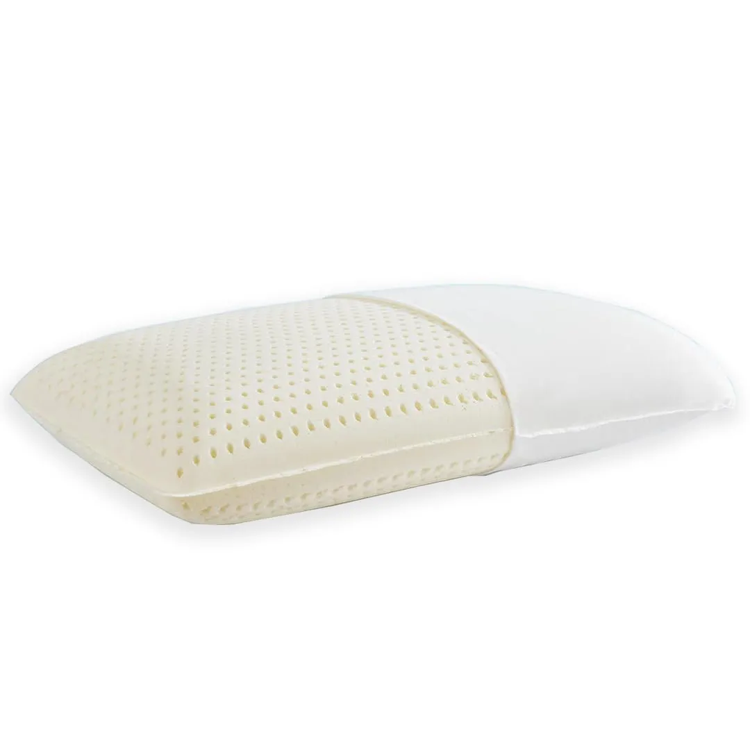 DREAMZEE Vilasa™ 6" Certified 100% Natural Latex Mattress with 2pcs Latex Pillows | Queen Size Monozone Latex Mattress Medium Comfort 78x60 Inches