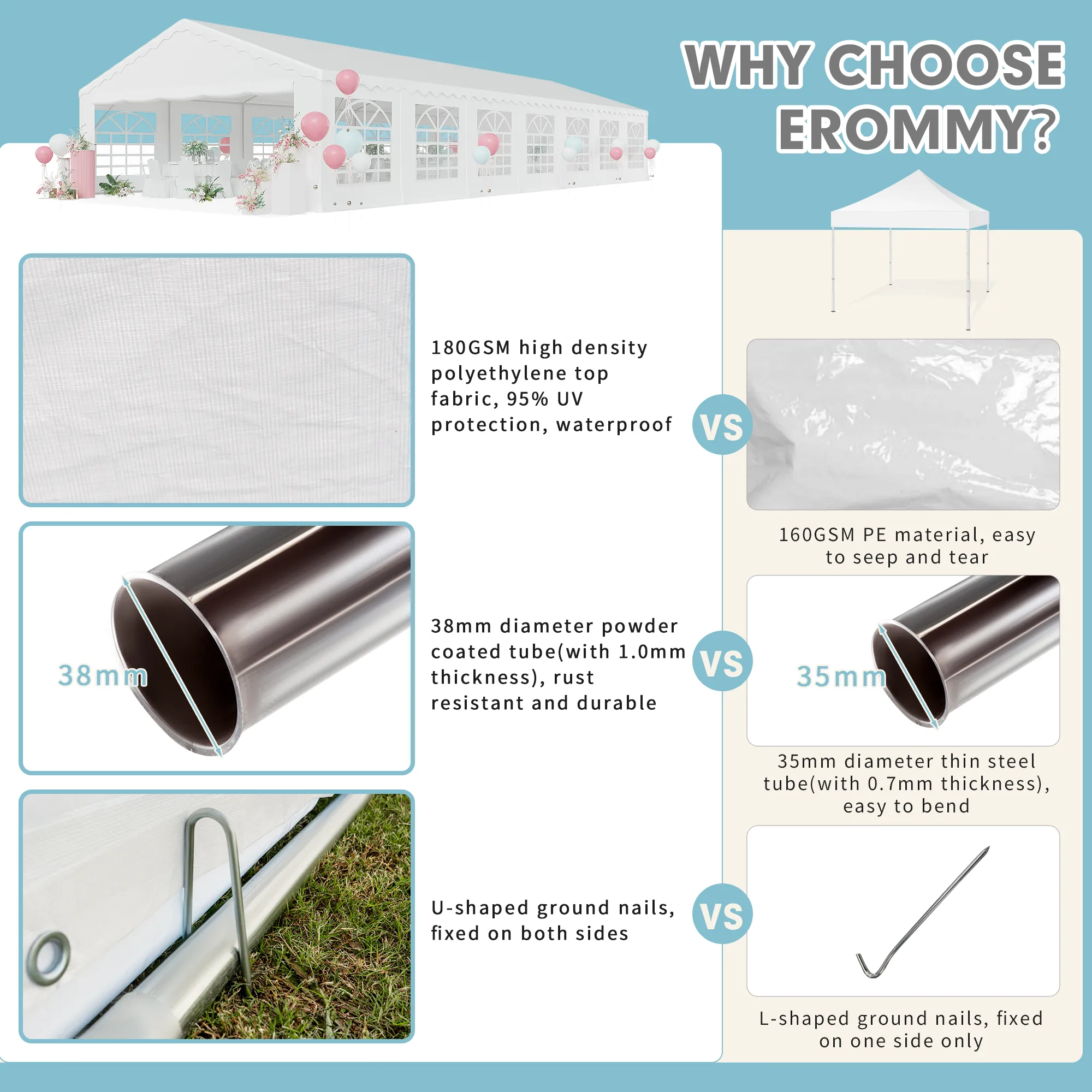 EROMMY 20x50 Huge Canopy