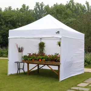 Eurmax Premium 10' x 10' Instant Canopy Tent White with Enclosure Sidewalls Eurmax Premium 10' x 10' Instant Canopy Tent White with Enclosure Sidewalls