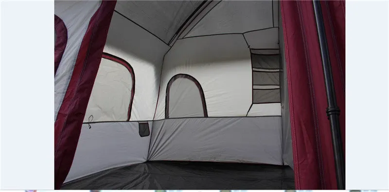 Family Camping Tents Waterproof Cabin Outdoor Tent for 8 10 12 Person Event Marquee Tents