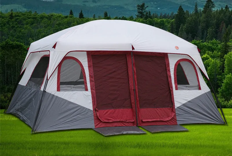 Family Camping Tents Waterproof Cabin Outdoor Tent for 8 10 12 Person Event Marquee Tents