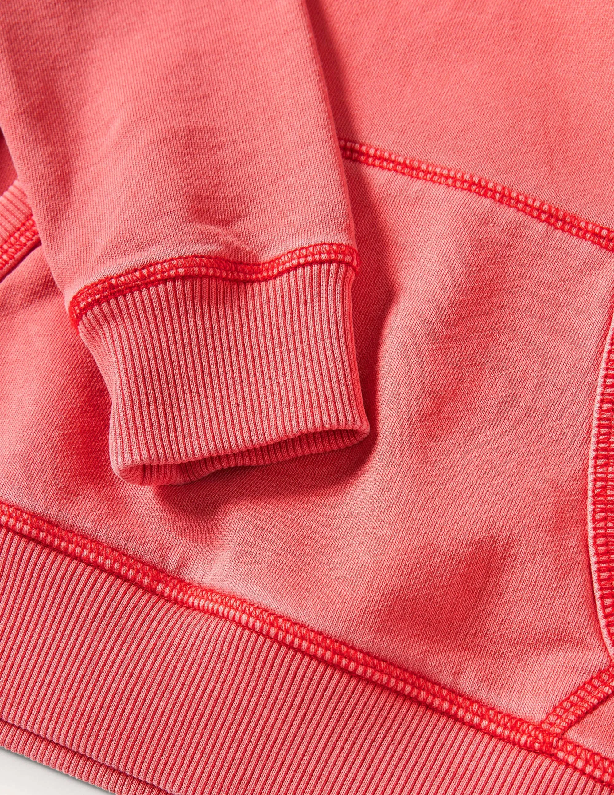 Garment Dye Hoodie-Strawberry Tart Red