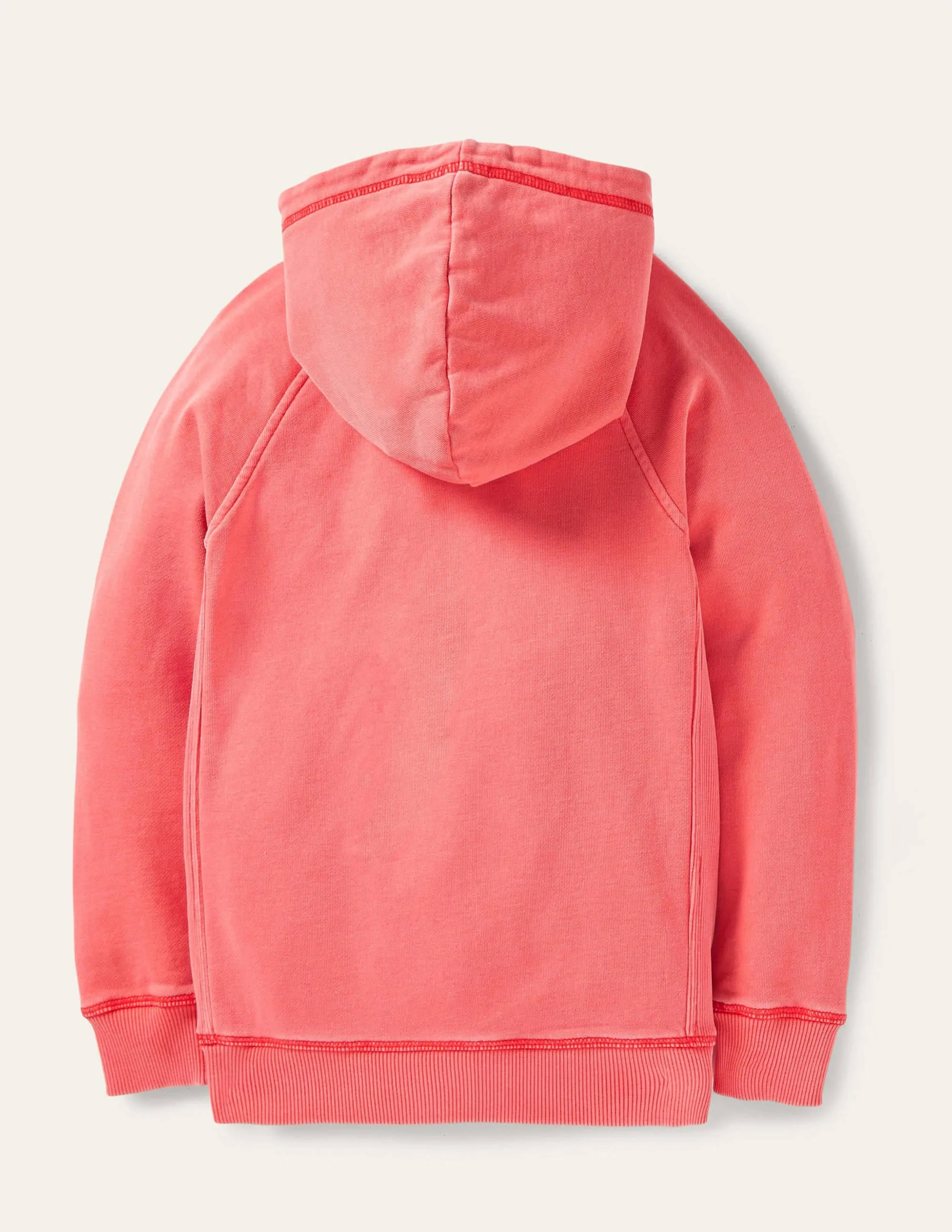Garment Dye Hoodie-Strawberry Tart Red