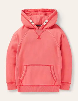 Garment Dye Hoodie-Strawberry Tart Red