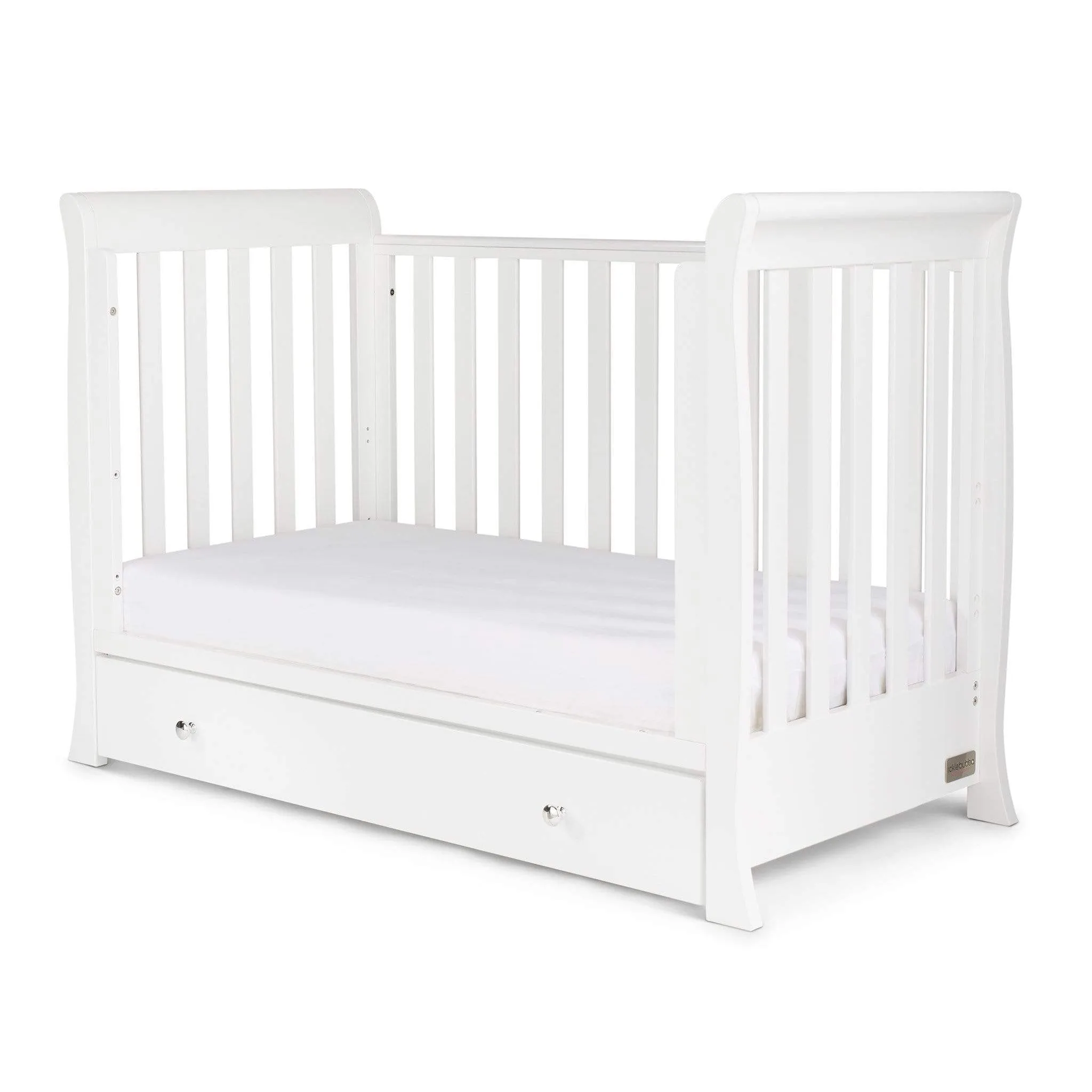 Ickle Bubba Snowdon 4 in 1 Mini Cot Bed - White