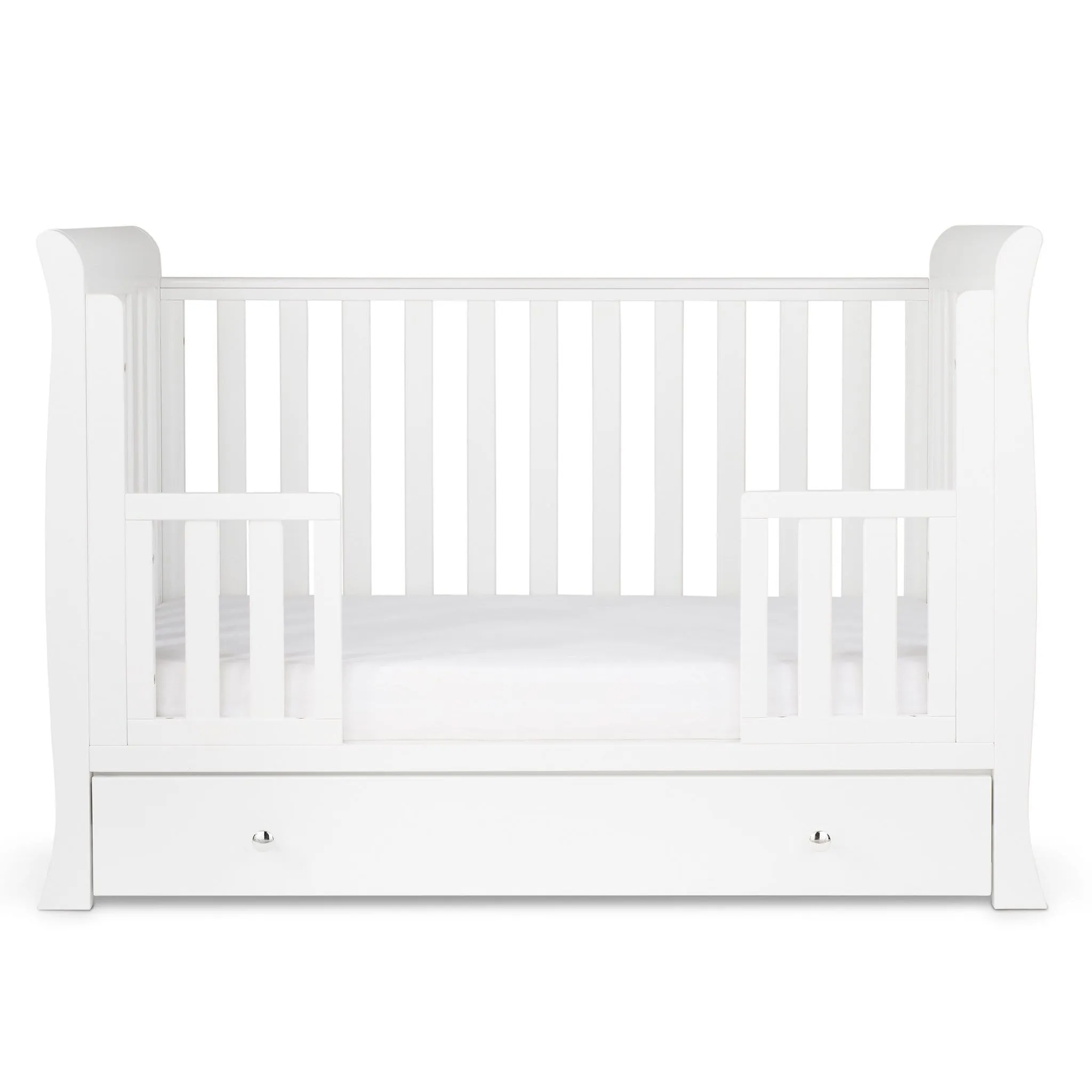 Ickle Bubba Snowdon 4 in 1 Mini Cot Bed - White