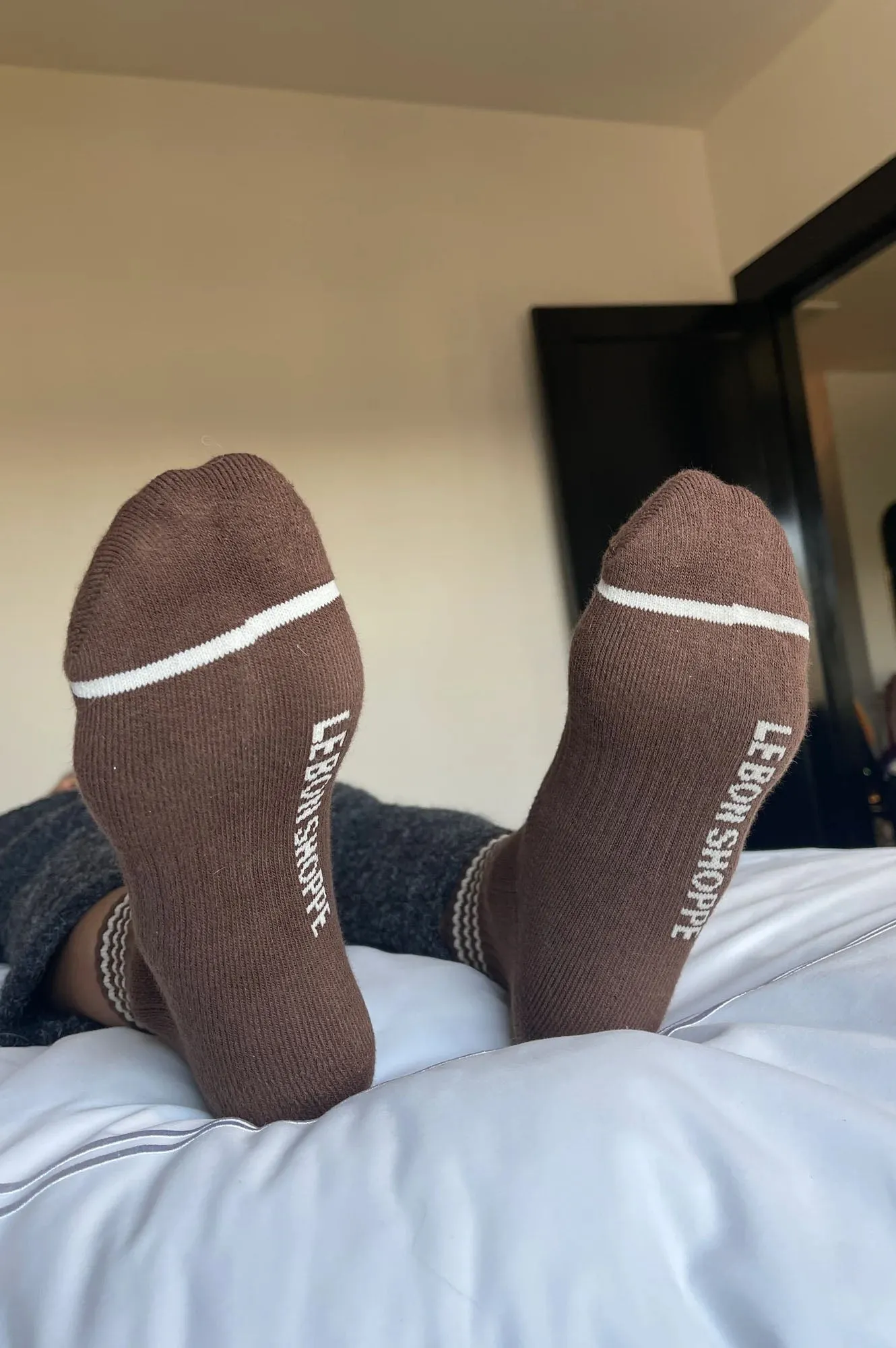 Le Bon Shoppe Girlfriend Mahogany Socks