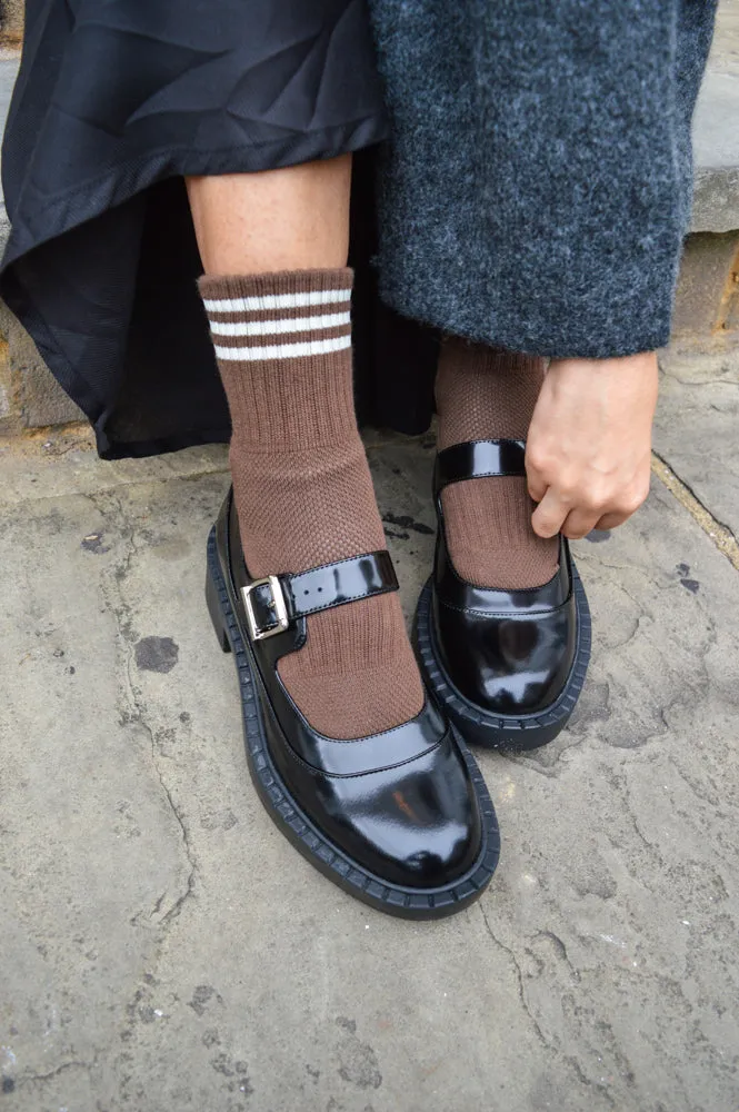 Le Bon Shoppe Girlfriend Mahogany Socks