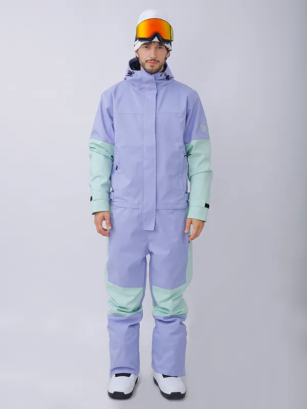 Men's Dawnski Alpine Ranger Colorblock One Piece Snowsuit