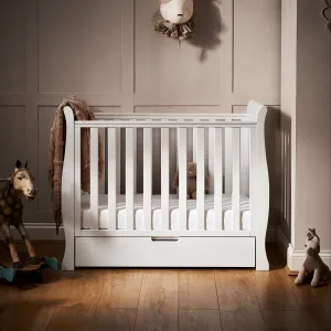 Obaby Stamford Stamford Space Saver Sleigh & Sprung Mattress - Direct Delivery