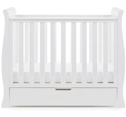 Obaby Stamford Stamford Space Saver Sleigh & Sprung Mattress - Direct Delivery