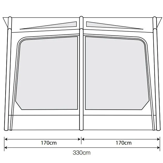 Outdoor Revolution Eclipse Pro 330 Inflatable Caravan Awning