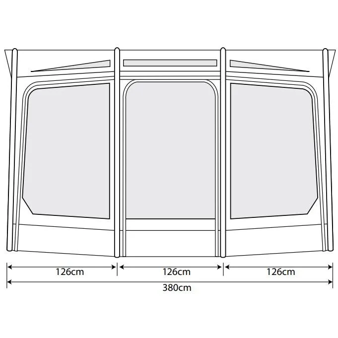 Outdoor Revolution Eclipse Pro 380 Inflatable Caravan Awning