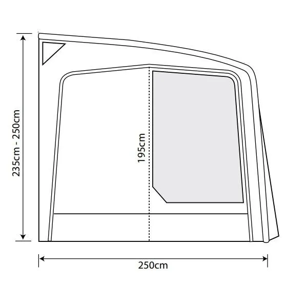 Outdoor Revolution Eclipse Pro 380 Inflatable Caravan Awning