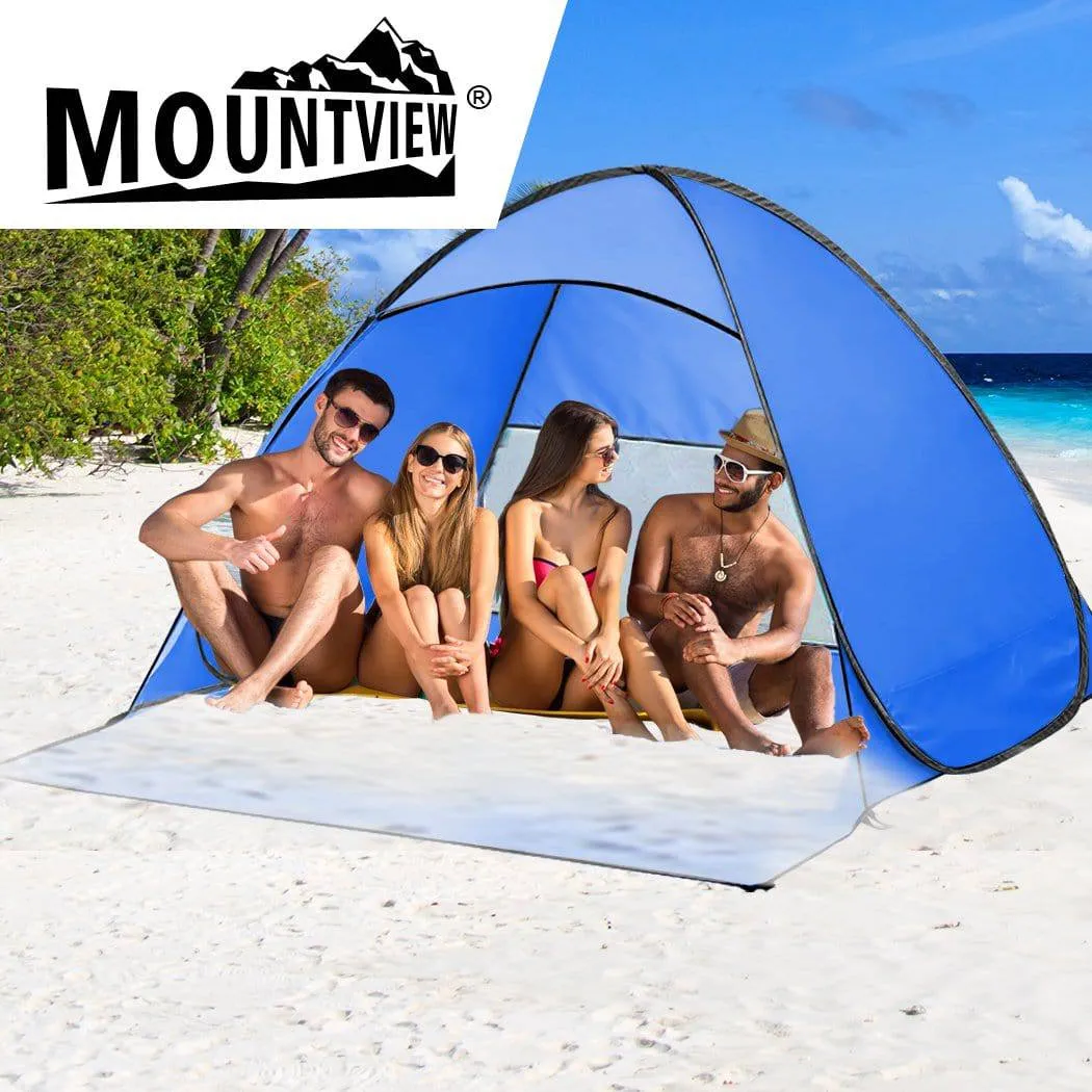 Pop Up Beach Tent Camping Portable Shelter Shade 4 Person-Mountview