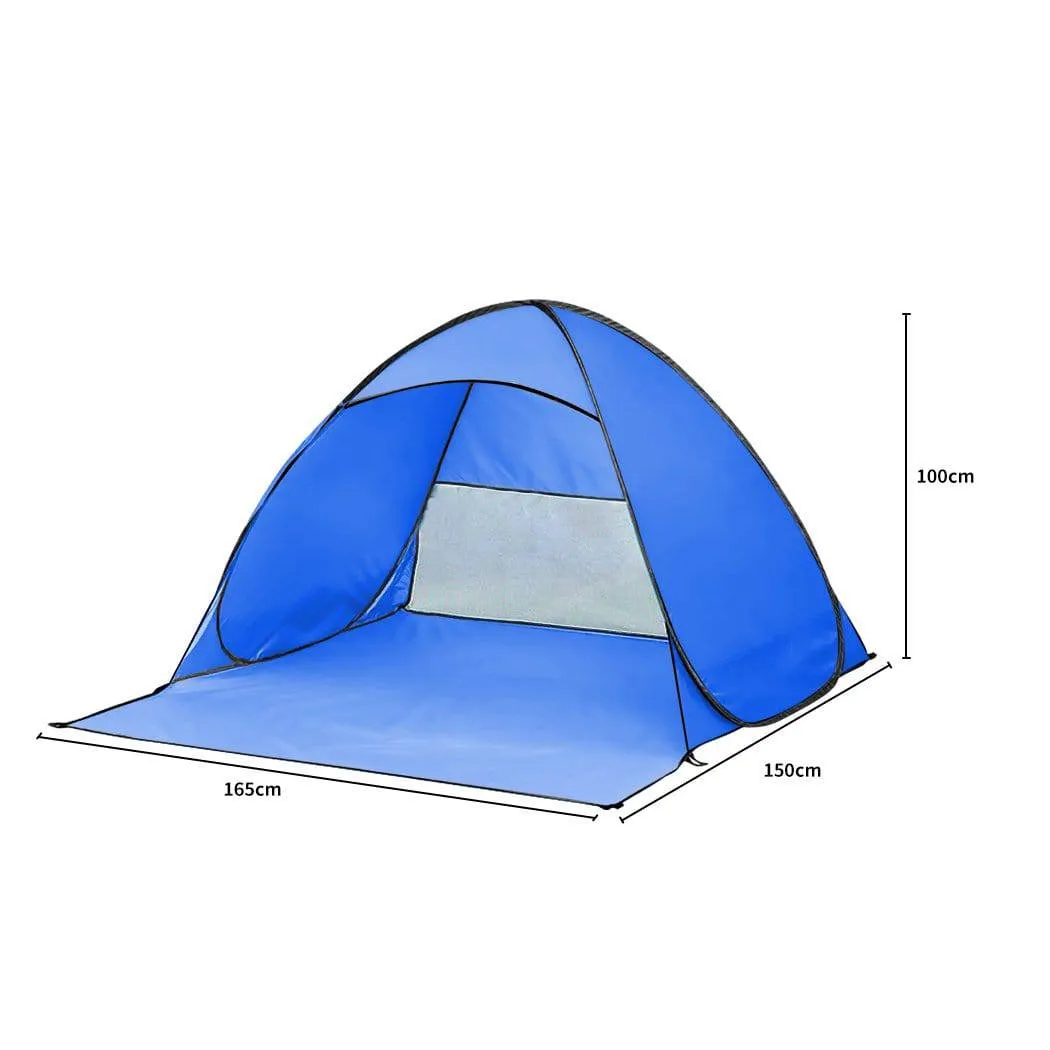 Pop Up Beach Tent Camping Portable Shelter Shade 4 Person-Mountview