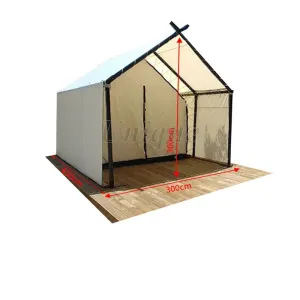 Prefab Wood House for Outdoor Camping, Luxury Triangle Tent, Glamping Hotel Resort, Villa Safari Tent