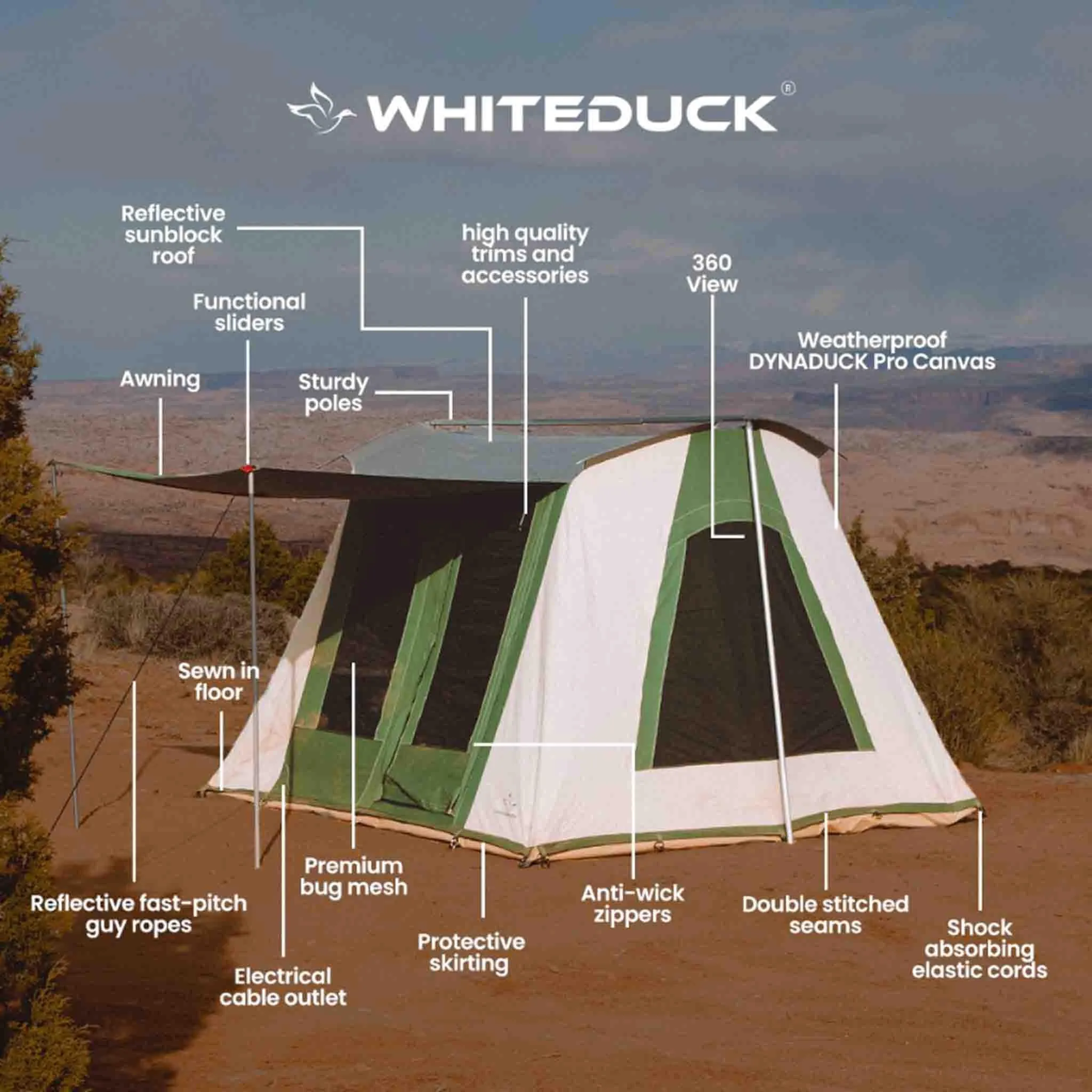 Prota Canvas Tent Deluxe 10'x14'
