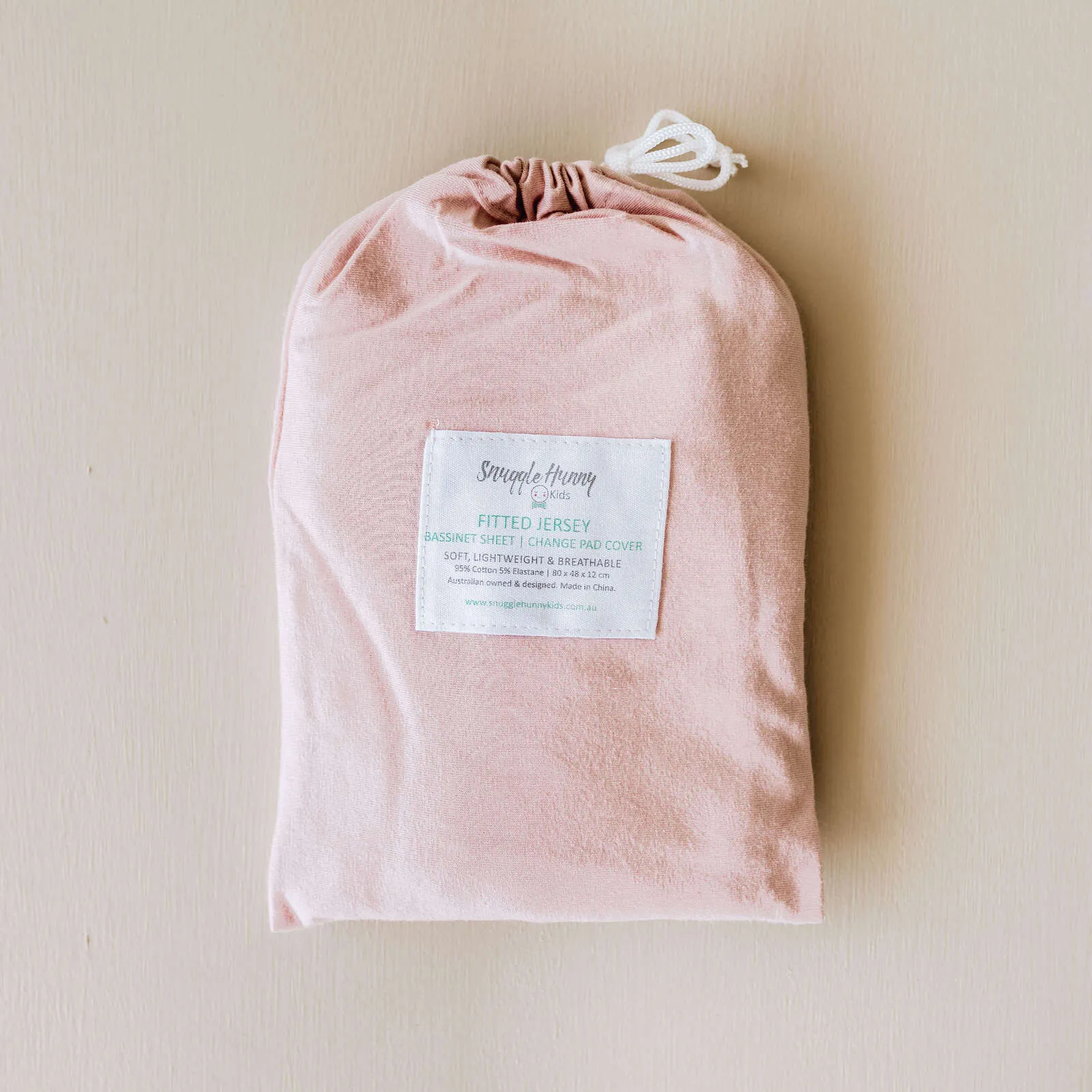 Snuggle Hunny Kids | Lullaby Pink | Bassinet Sheet / Change Pad Cover