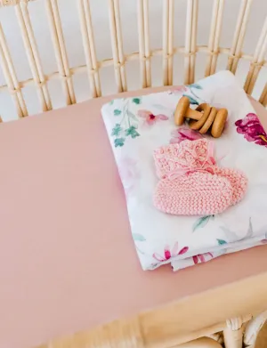 Snuggle Hunny Kids | Lullaby Pink | Bassinet Sheet / Change Pad Cover Snuggle Hunny Kids | Lullaby Pink | Bassinet Sheet / Change Pad Cover