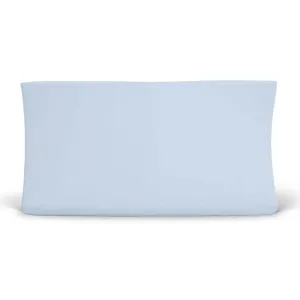 Solid Baby Blue Bamboo Changing Pad Cover
